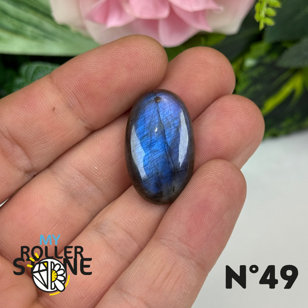 Pendentif Labradorite Blue fire percé 5A
