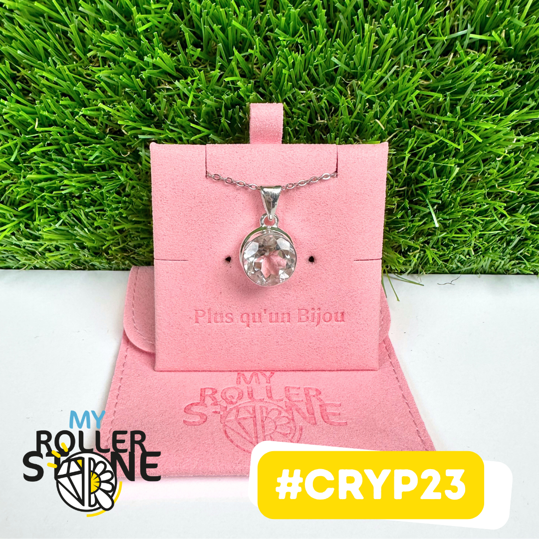 Pendentif Cristal de roche Argent 925 #CRYP23