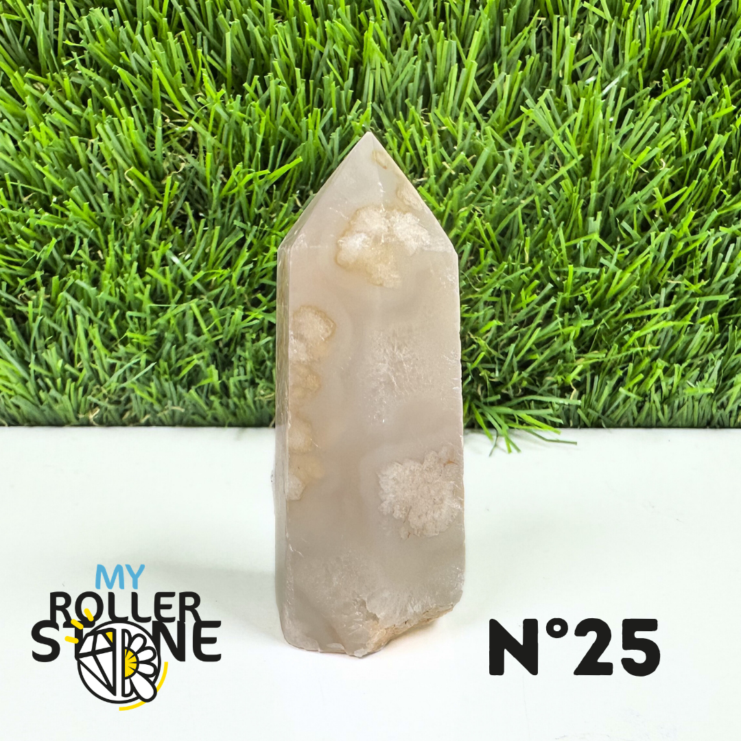 Pointes Pierre Agate Fleur