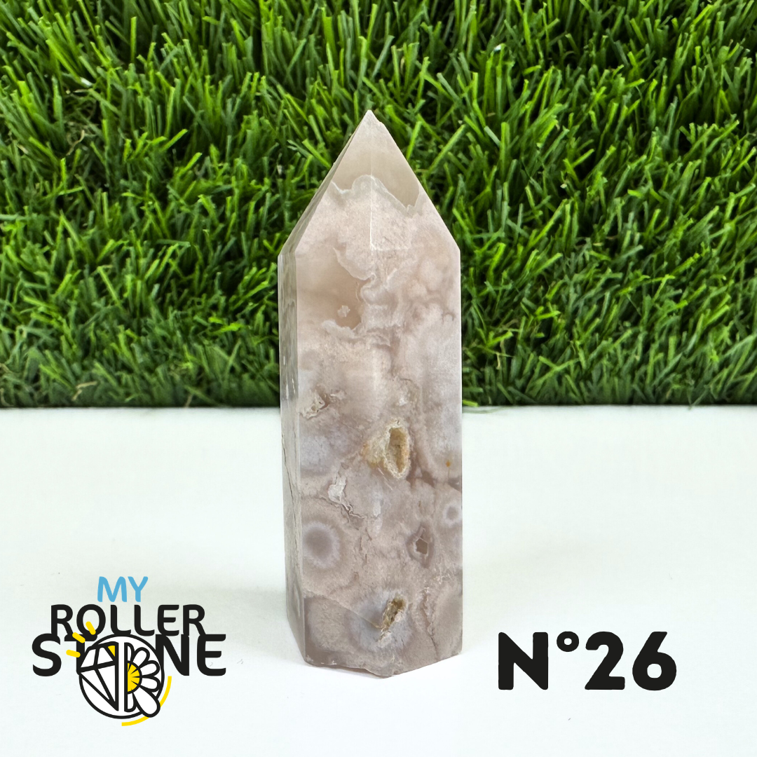 Pointes Pierre Agate Fleur