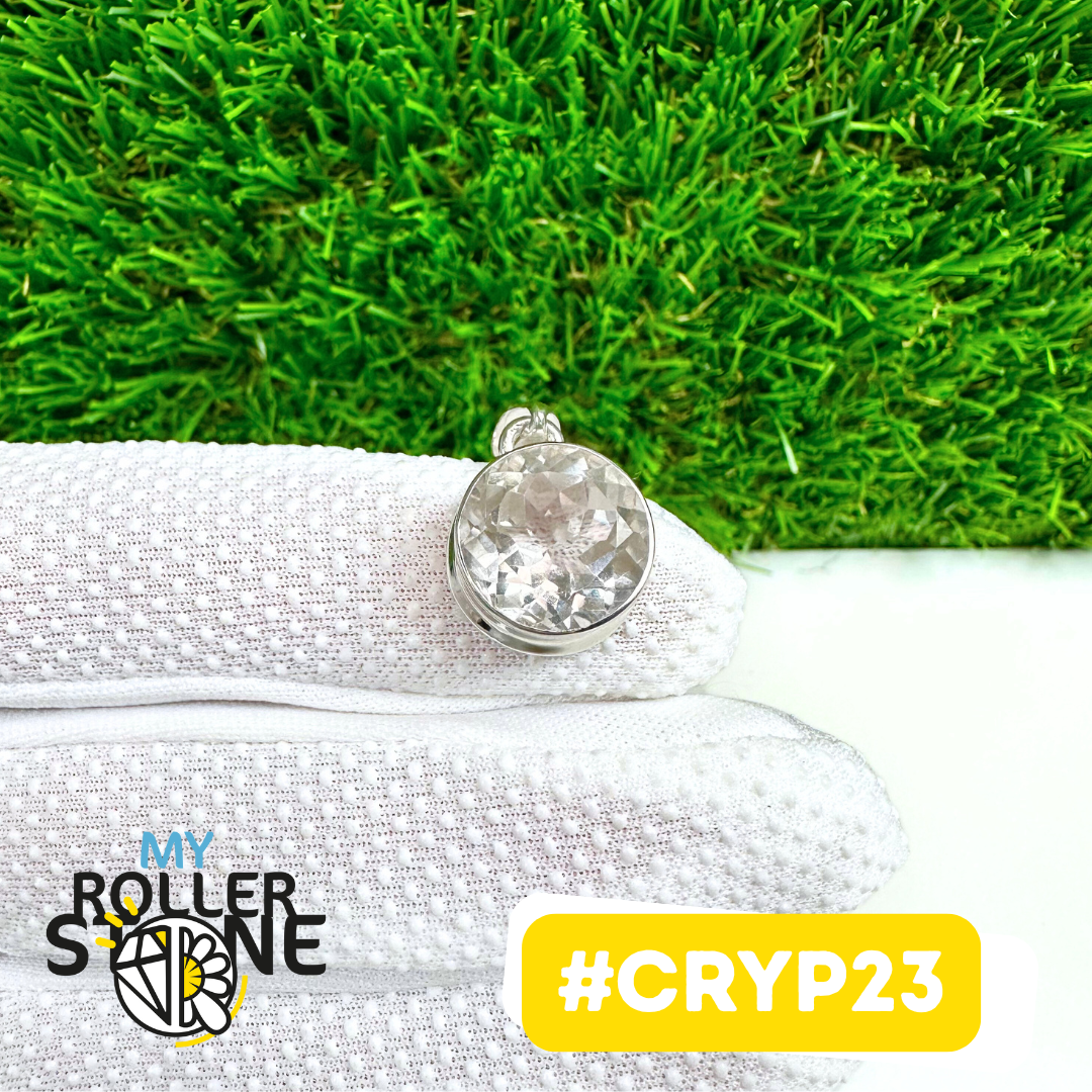Pendentif Cristal de roche Argent 925 #CRYP23