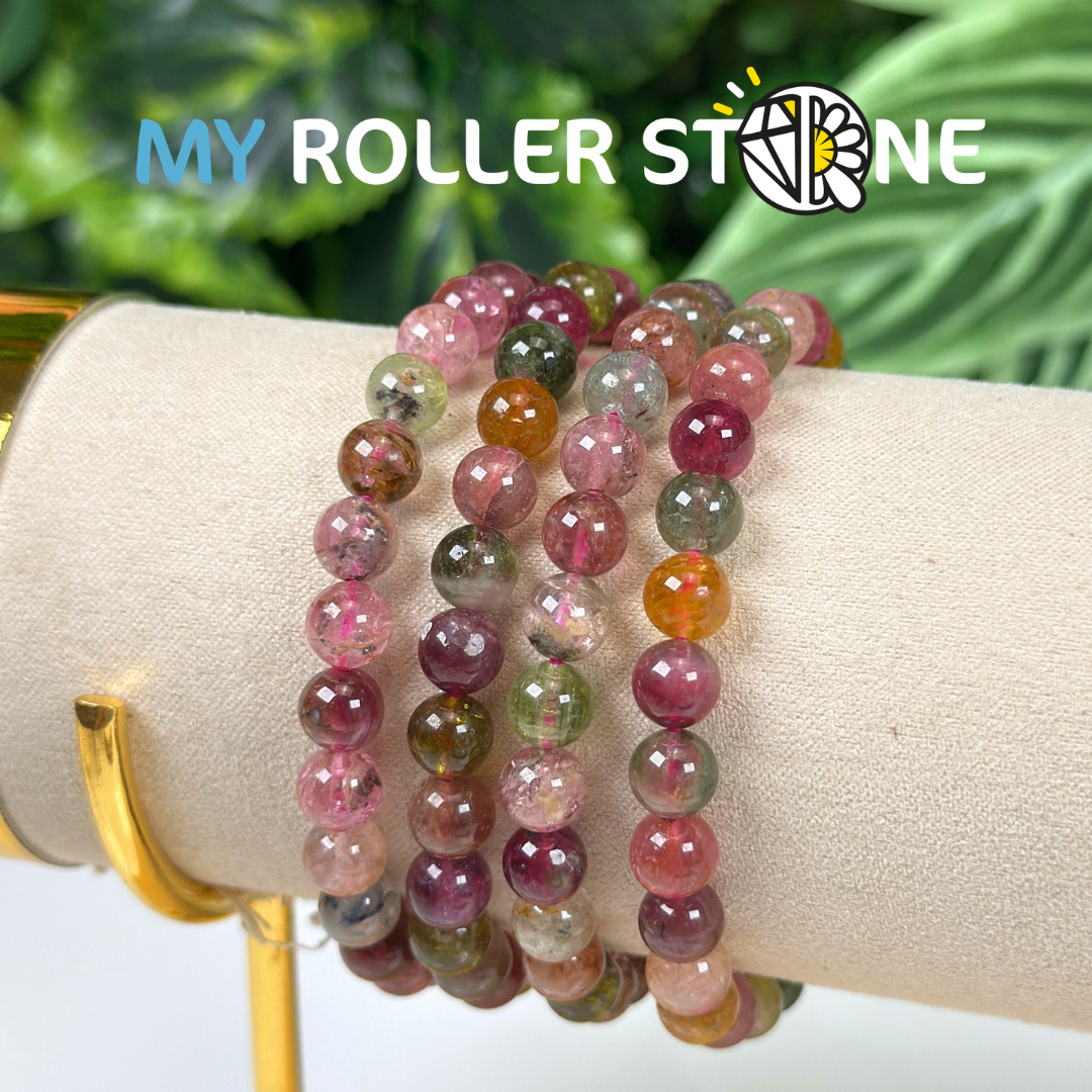 Bracelet Tourmaline Multicolore Bonbon 7A
