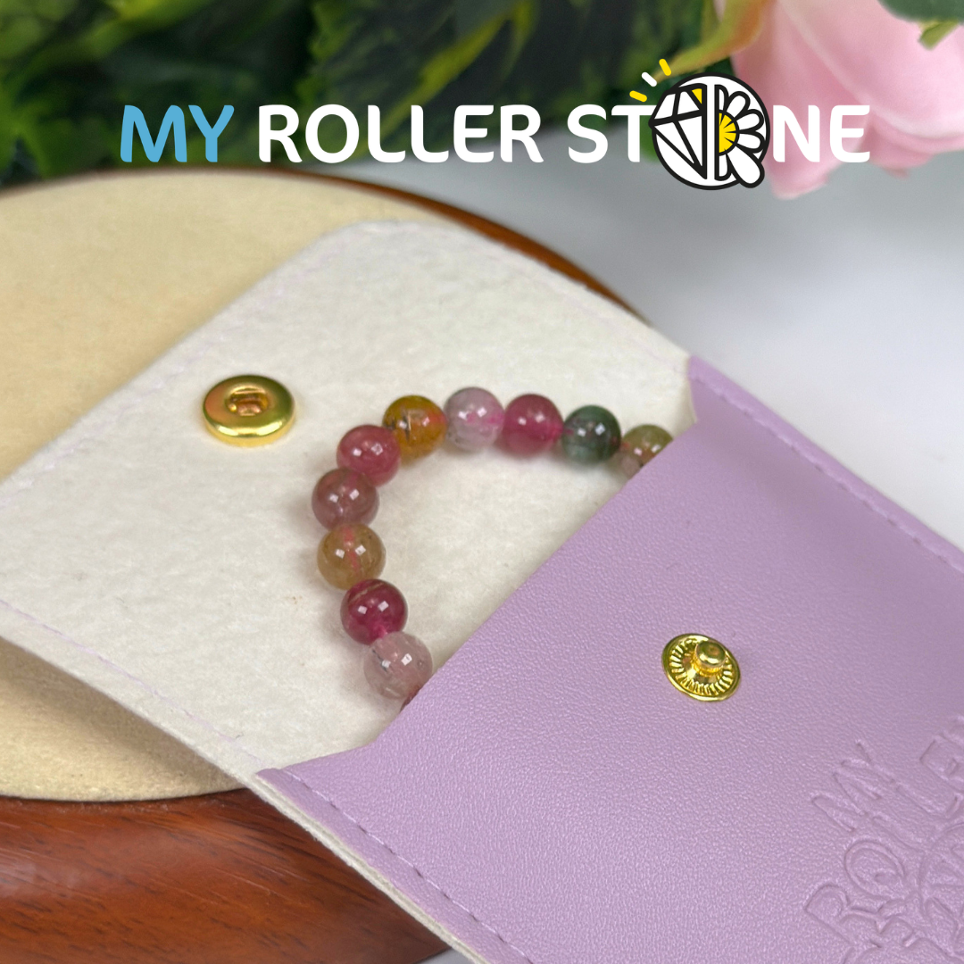 Bracelet perle Tourmaline Multicolore Bonbon 7A