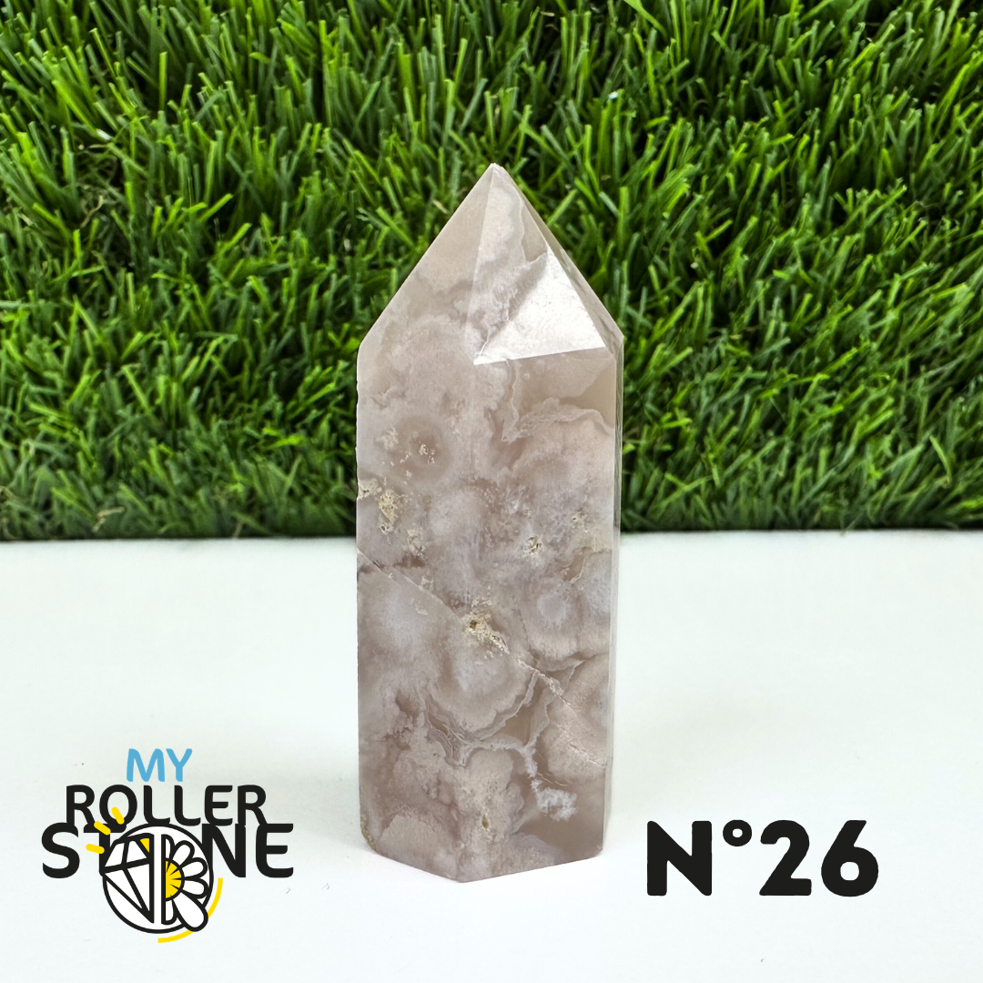 Pointes Pierre Agate Fleur