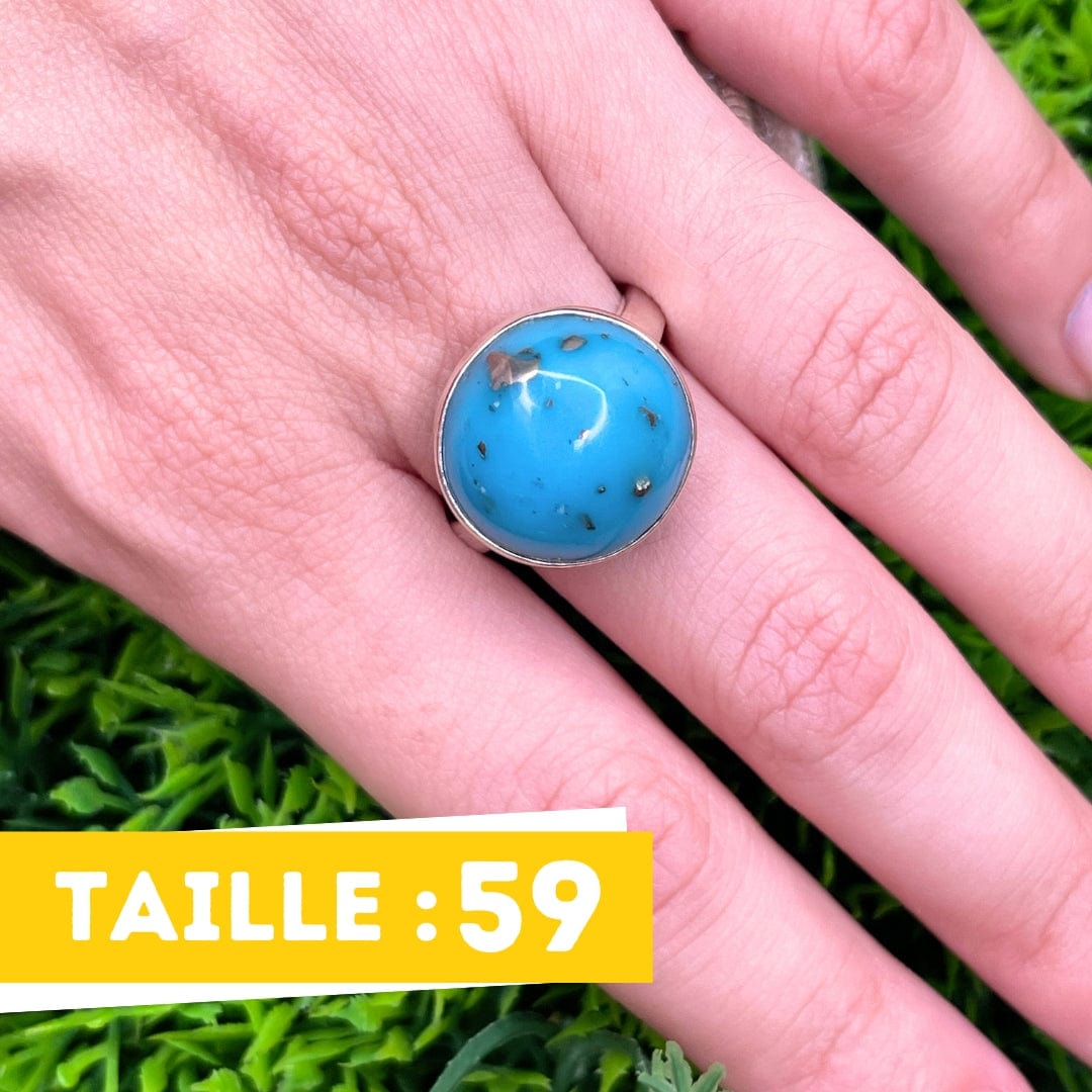 Bague Argent Turquoise Perse #29