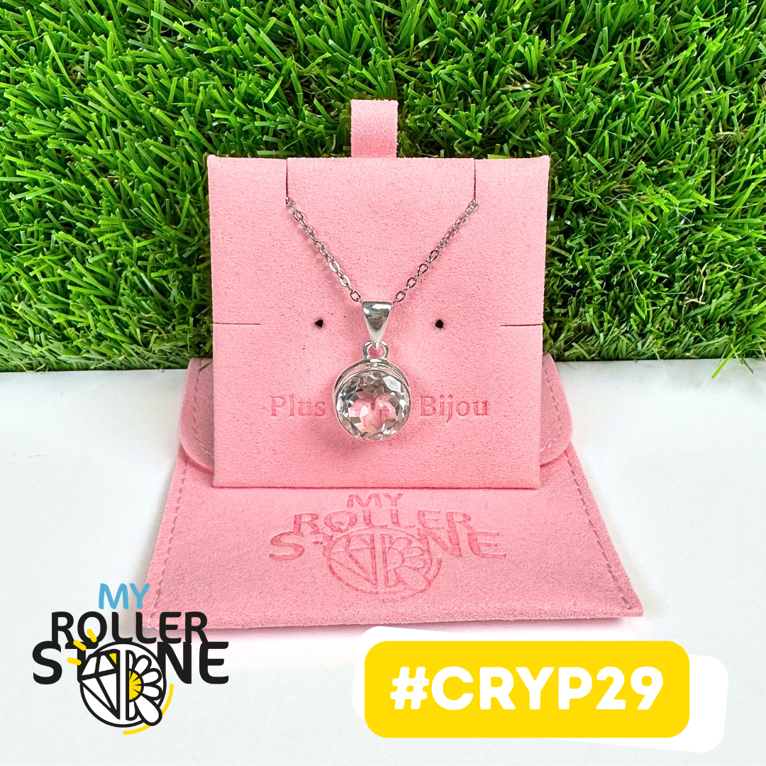 Pendentif Cristal de roche Argent 925 #CRYP29