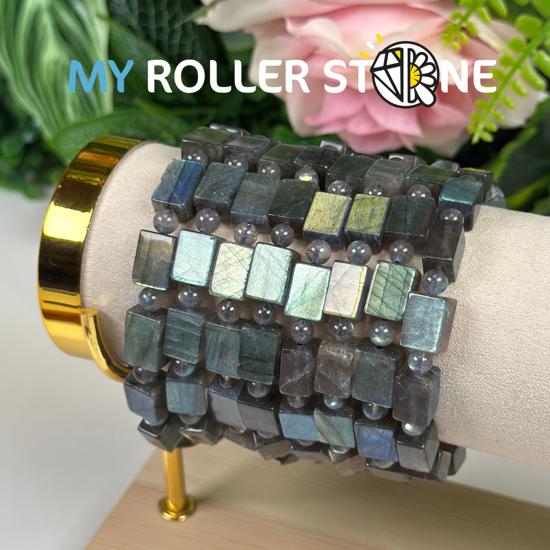Bracelet Cubique Labradorite 5A