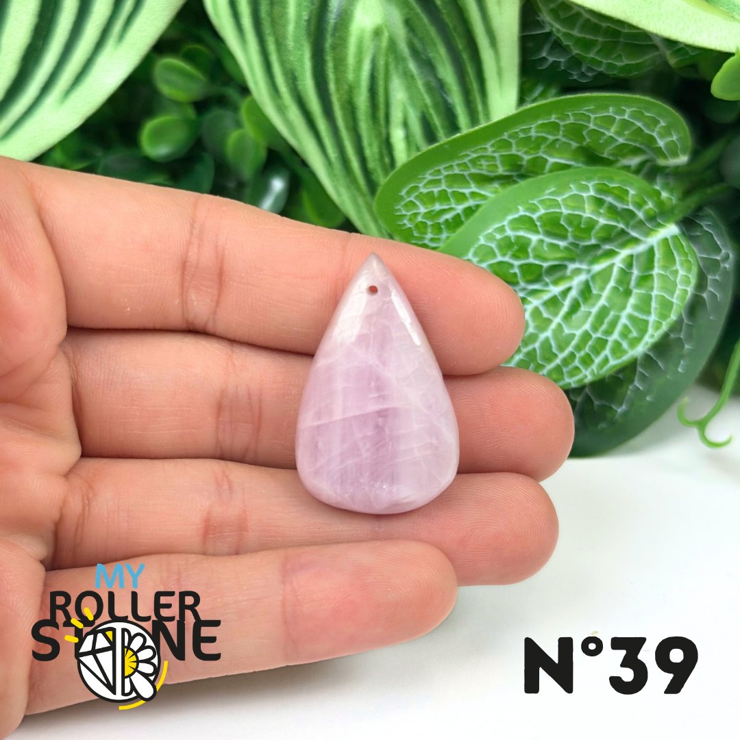 Pendentif Kunzite 5A percé