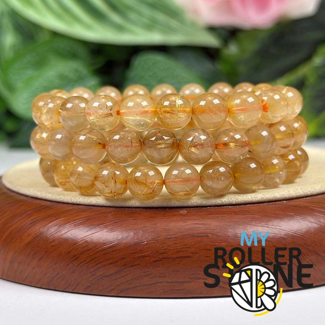 Bracelet Quartz Rutile Doré
