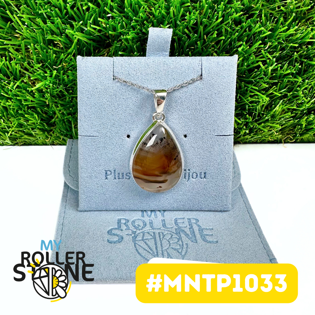 Pendentif Agate Montana Argent 925 (MNTP1033)