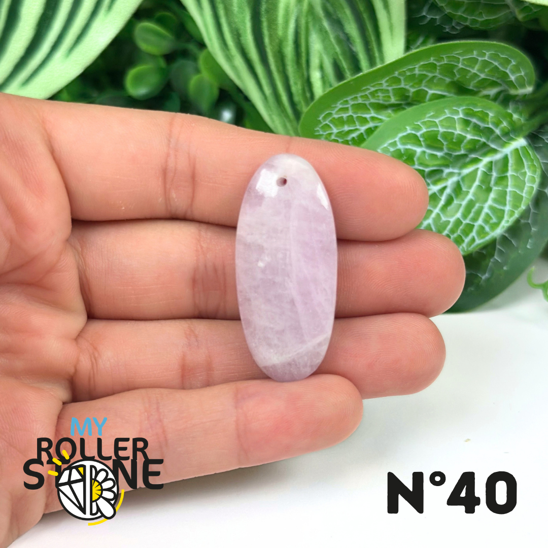 Pendentif Kunzite 5A percé