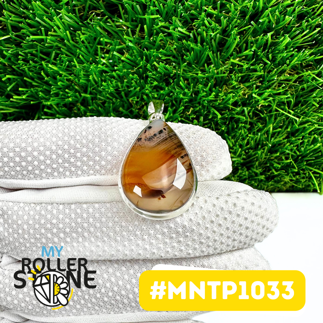 Pendentif Agate Montana Argent 925 (MNTP1033)