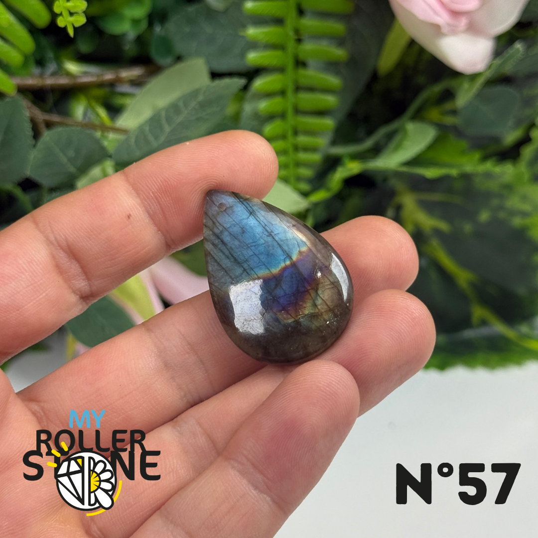 Pendentif Percé Labradorite Multi Fire 5A