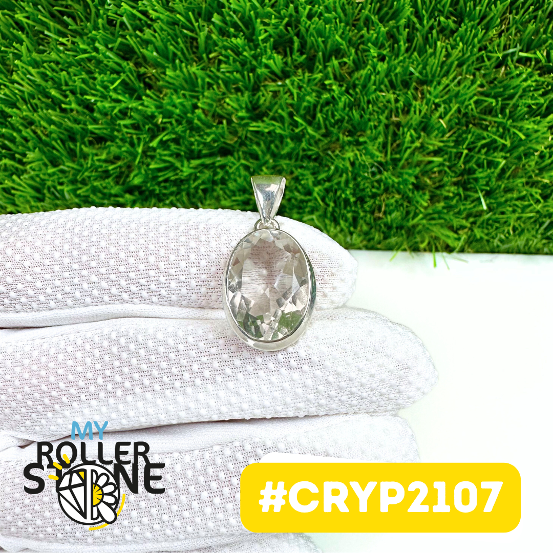Pendentif Cristal de roche Argent 925 #CRYP2107