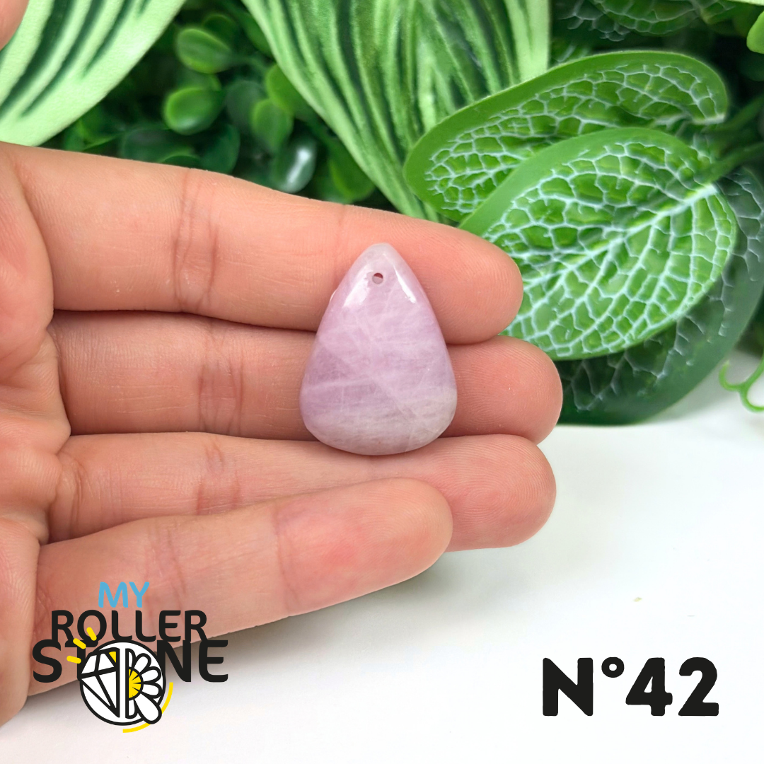 Pendentif Kunzite 5A percé