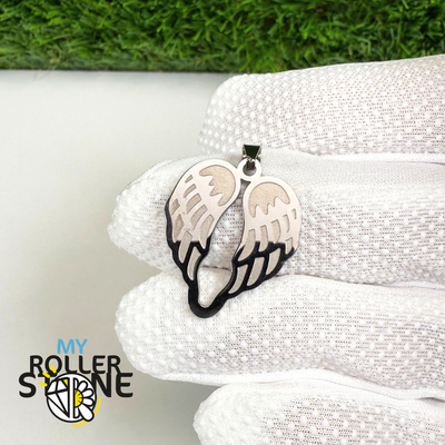 Pendentif Ailes d'Ange acier inoxydable