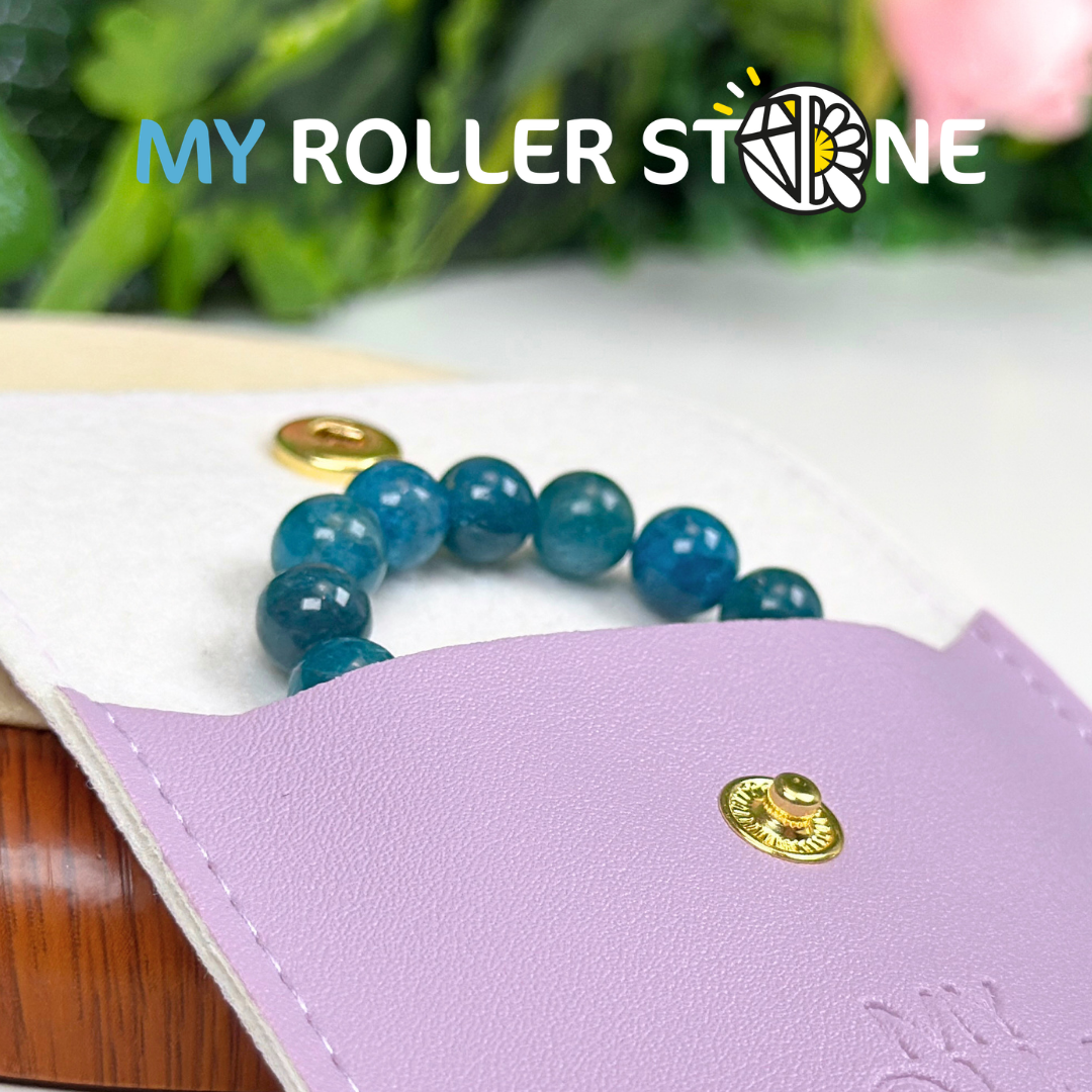 Bracelet en Apatite bleue 5A