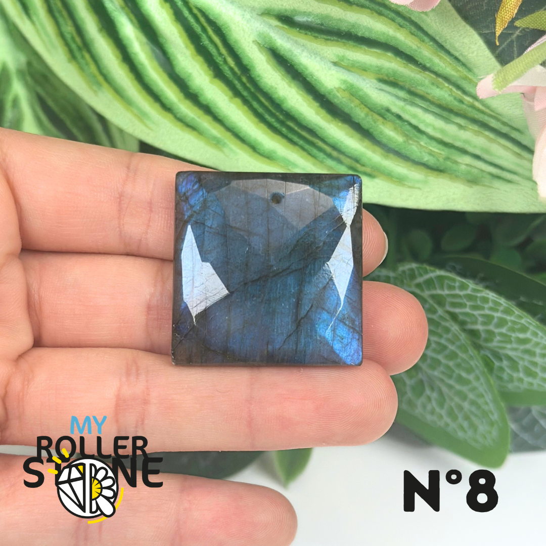 Pendentifs Labradorite Blue Fire Facettée 5A