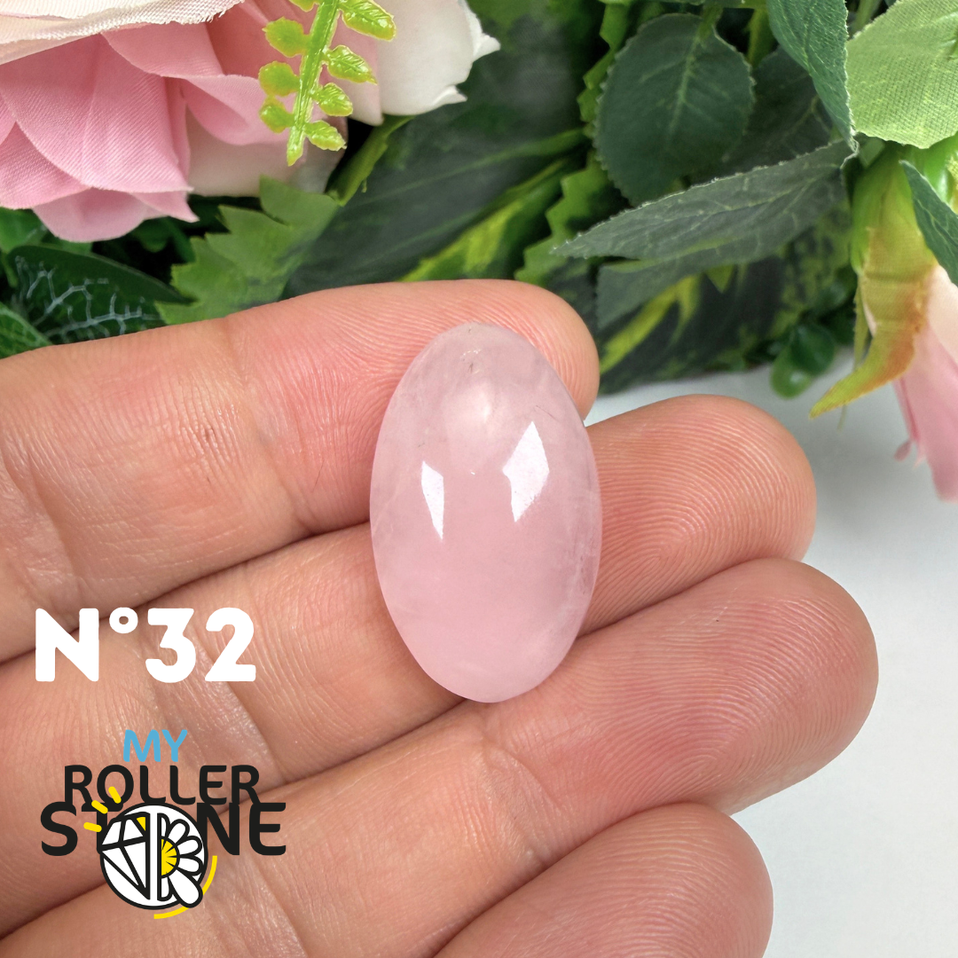 Pendentif percé Quartz rose 5A
