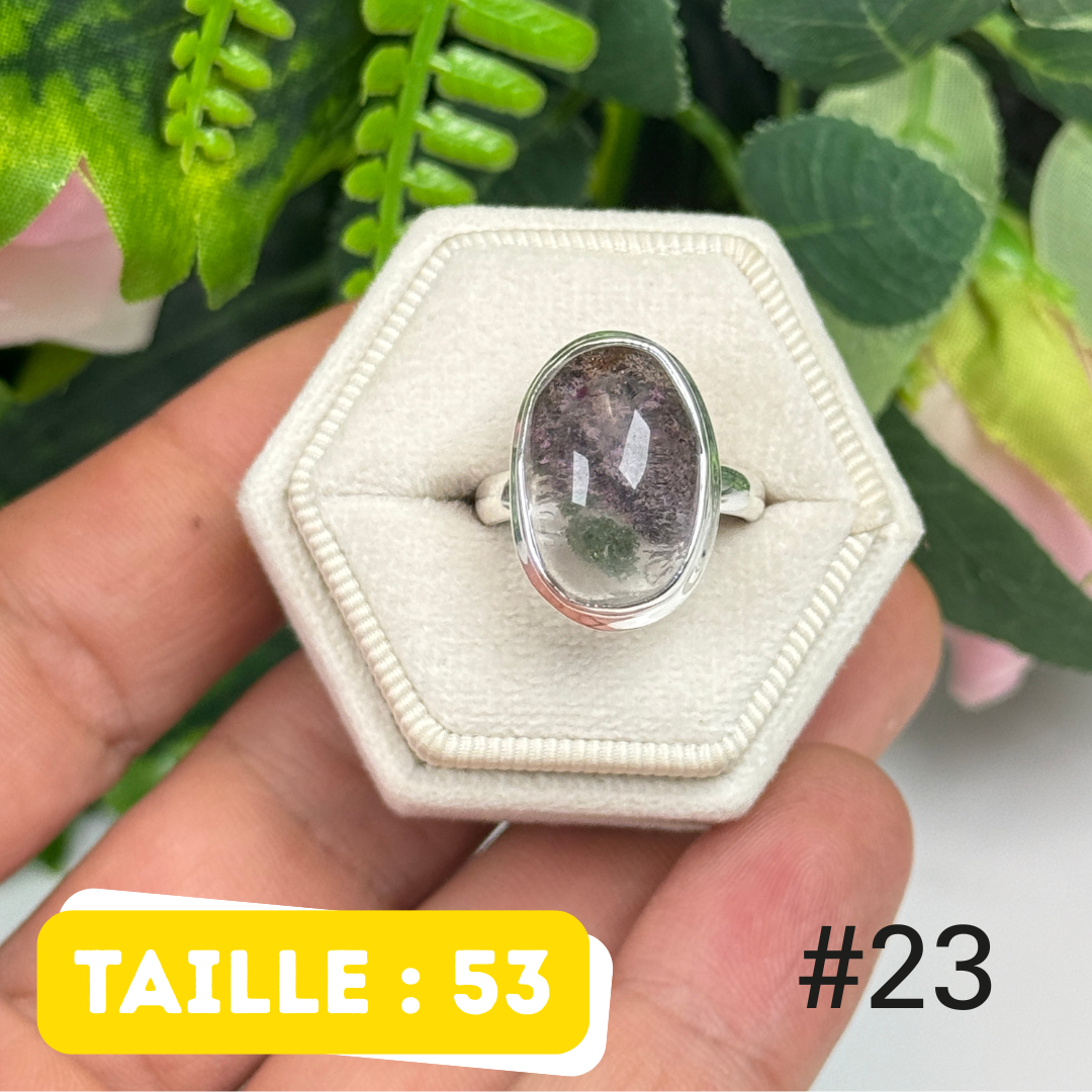 Bague argent lodolite #OR23