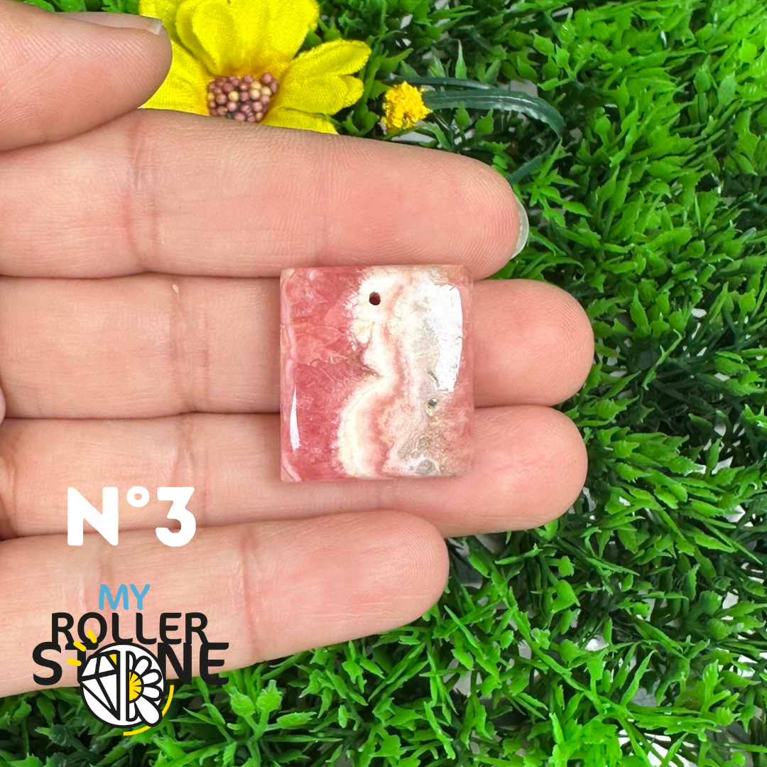 Pendentif Percé Rhodochrosite
