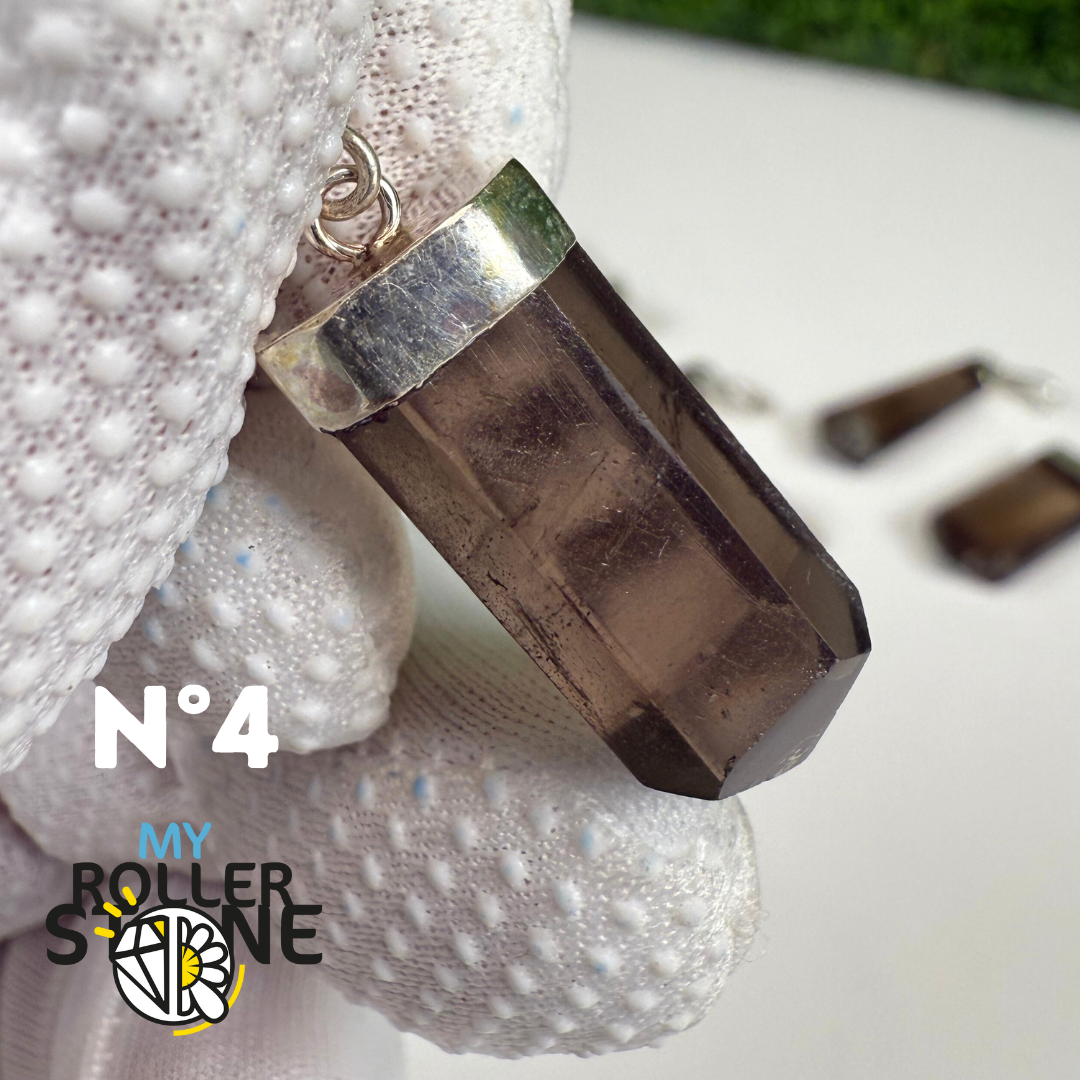 Pendentif Quartz fumé et Argent