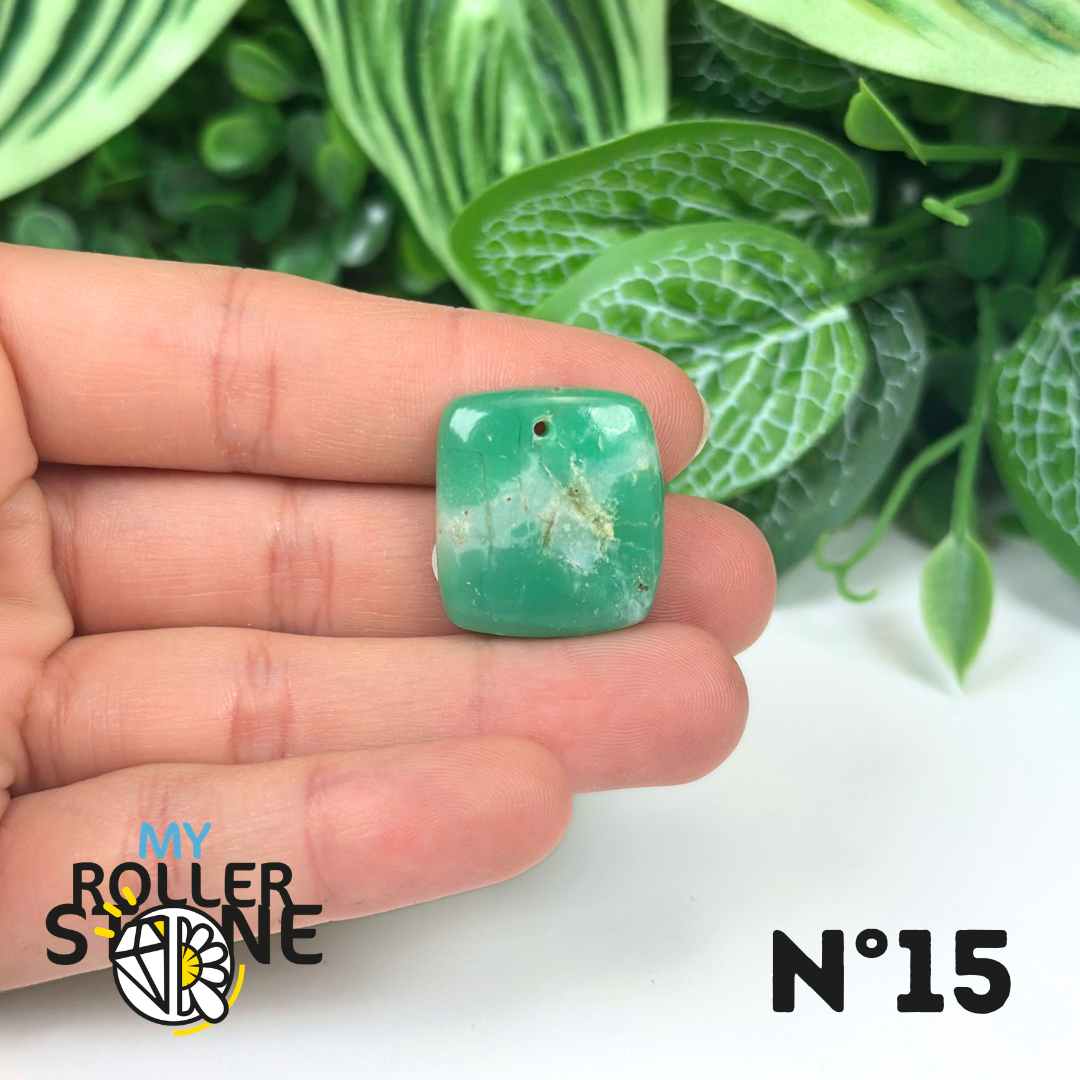 Pendentif Chrysoprase Percé
