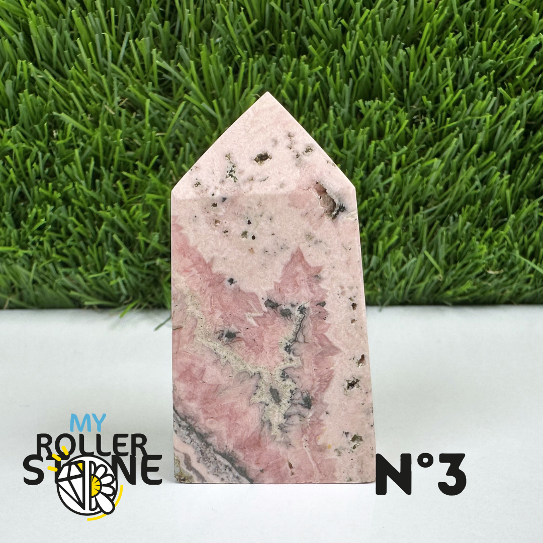 Pointes Pierre Rectangulaire Rhodochrosite