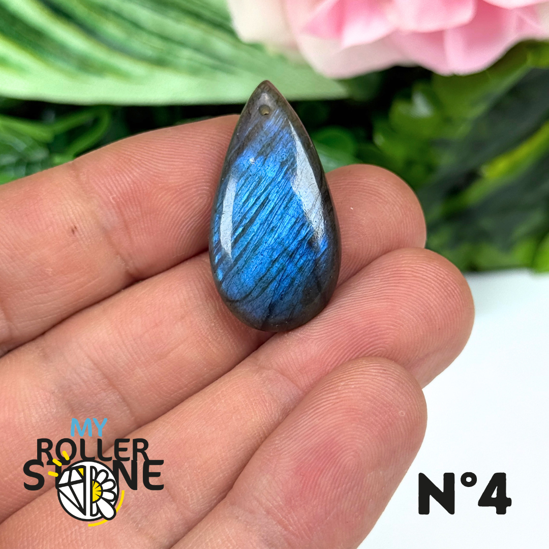 Pendentif Labradorite Blue fire percé 7A