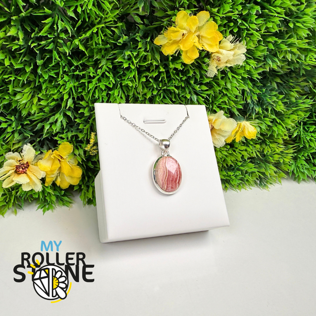Pendentif Rhodochrosite Argent 925 –RDOP2528