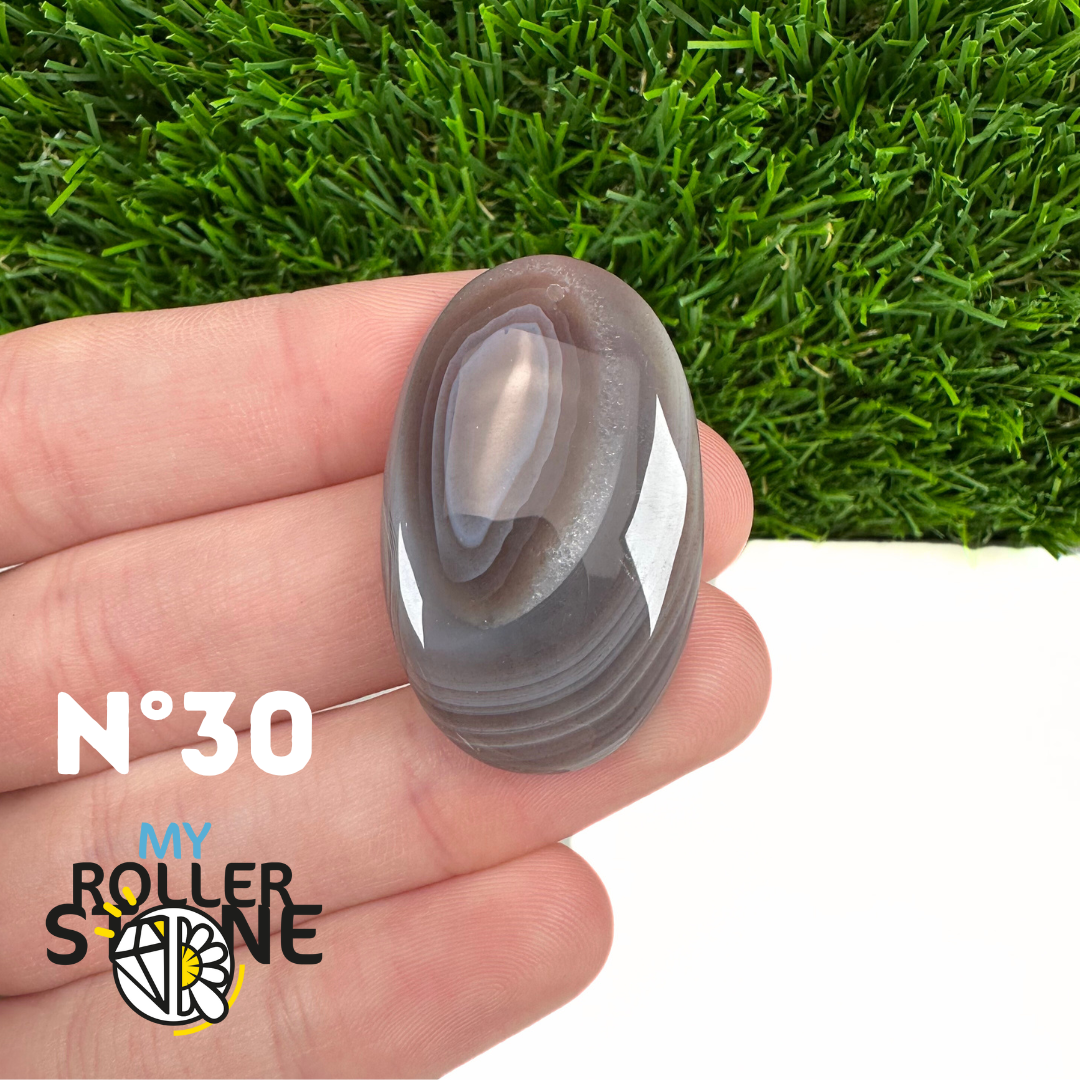 Pendentif Agate du Botswana 5A percé