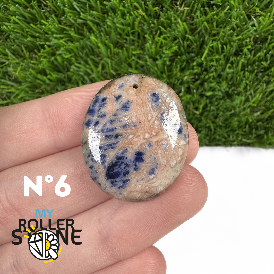 Pendentifs Sodalite Orange Forme Libre 5A