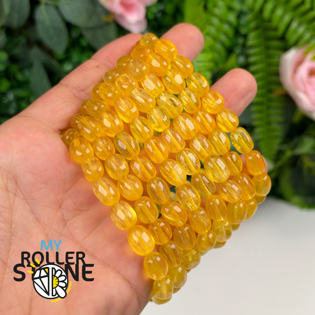 Bracelet en Fluorite Jaune Soyeuse