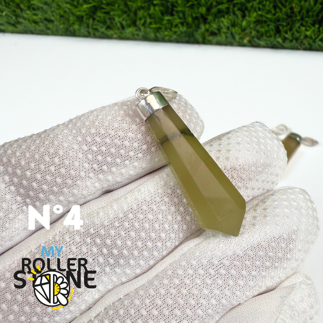 Pendentif Serpentine et Argent