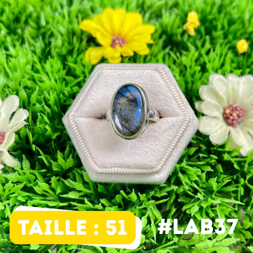Bague Labradorite Bluefire #LAB37