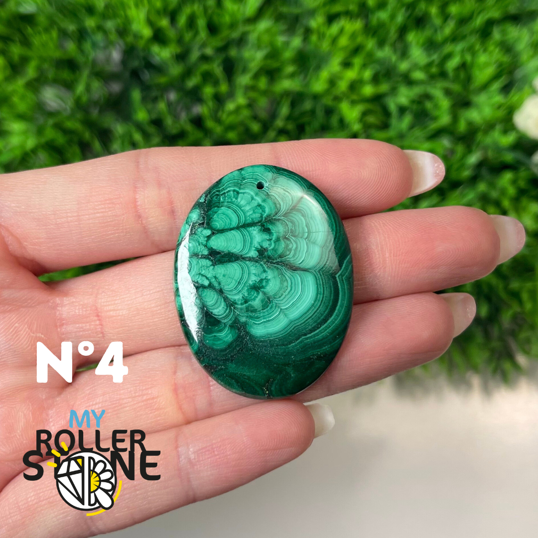 Pendentif Malachite 5A percé