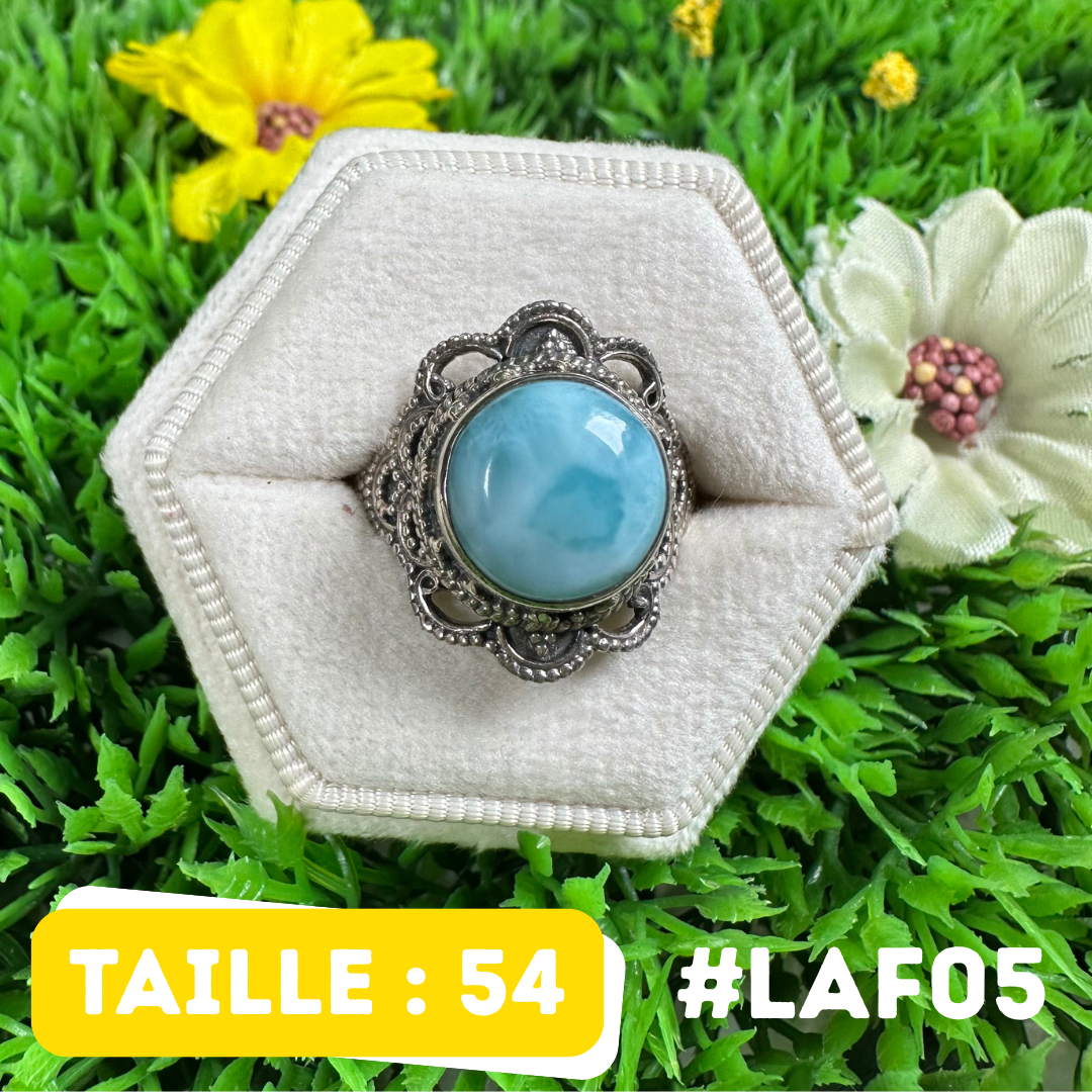 Bague Argent 925 Larimar #LAF05