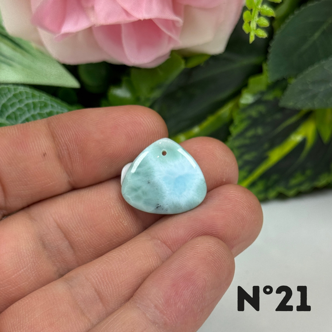 Pendentif Larimar 5A percé