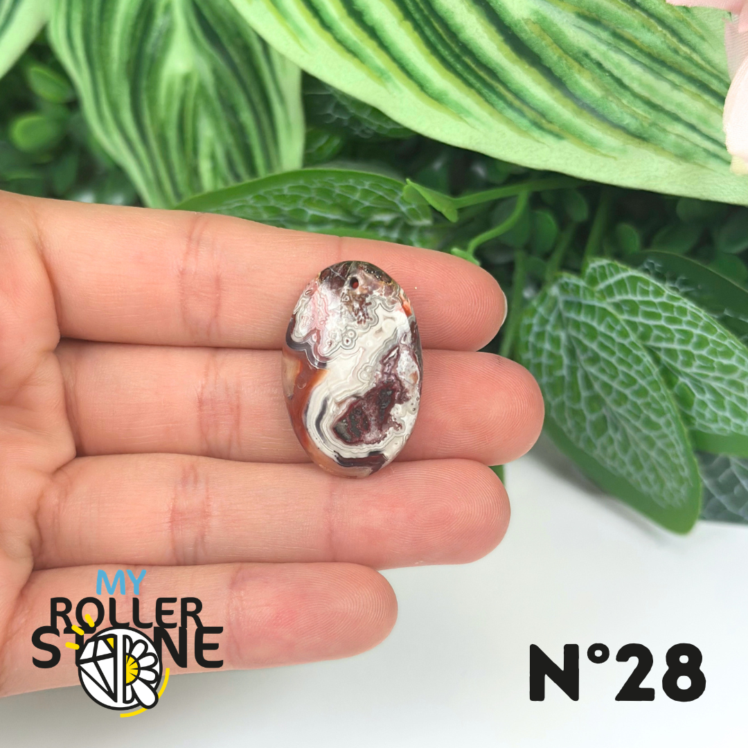 Pendentif Agate Mexicaine Percé 5A