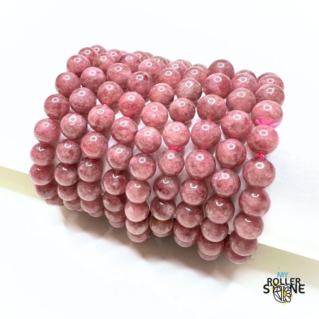 Bracelet en tourmaline rose 3A