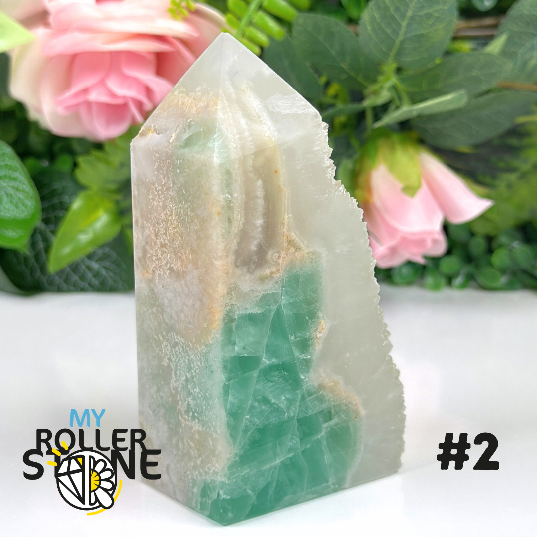 Pointe brute de Fluorite verte