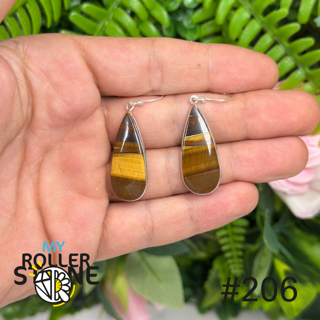 Boucles d’oreilles argent 925 œil de fer #E206