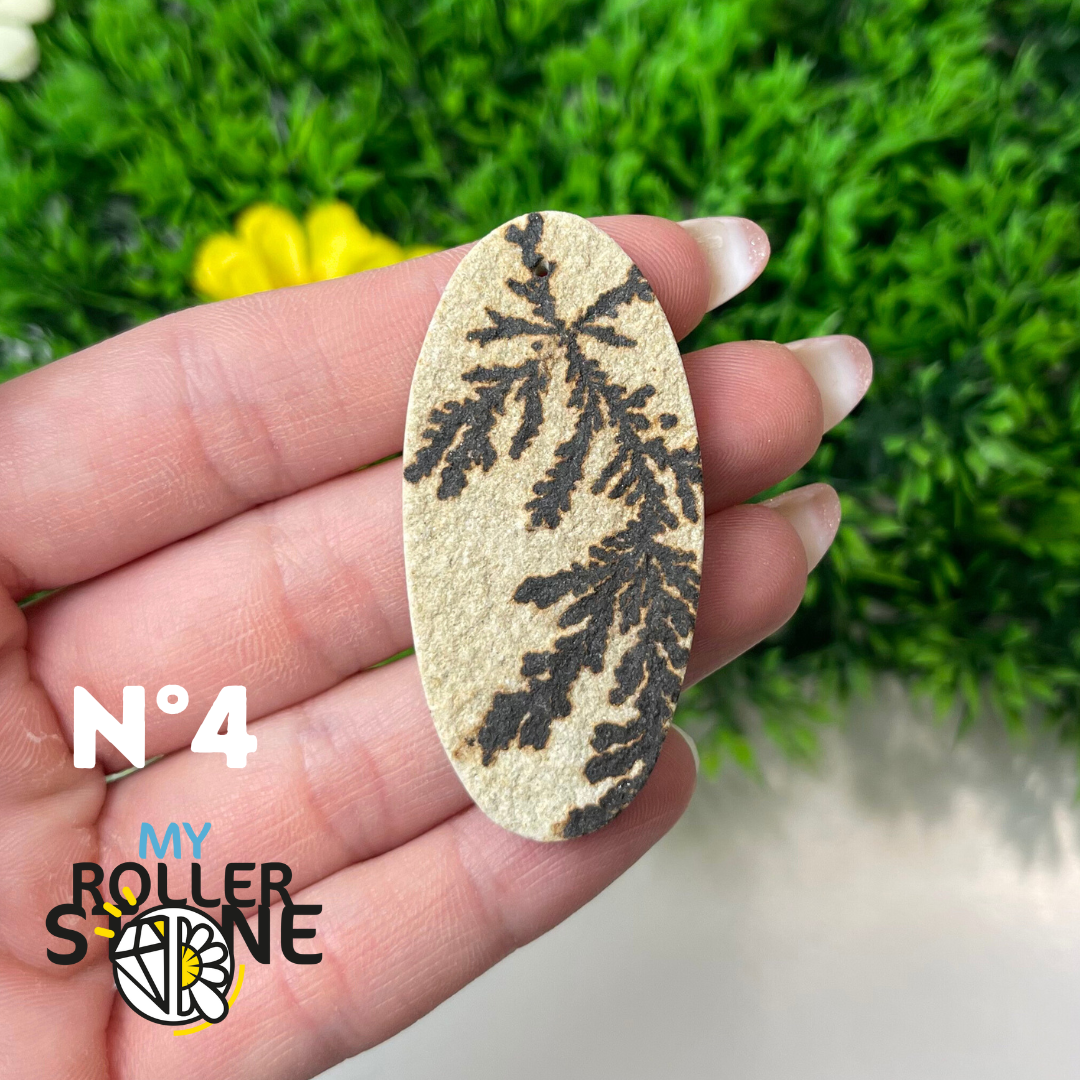 Pendentif Fossil dentritique 5A percé