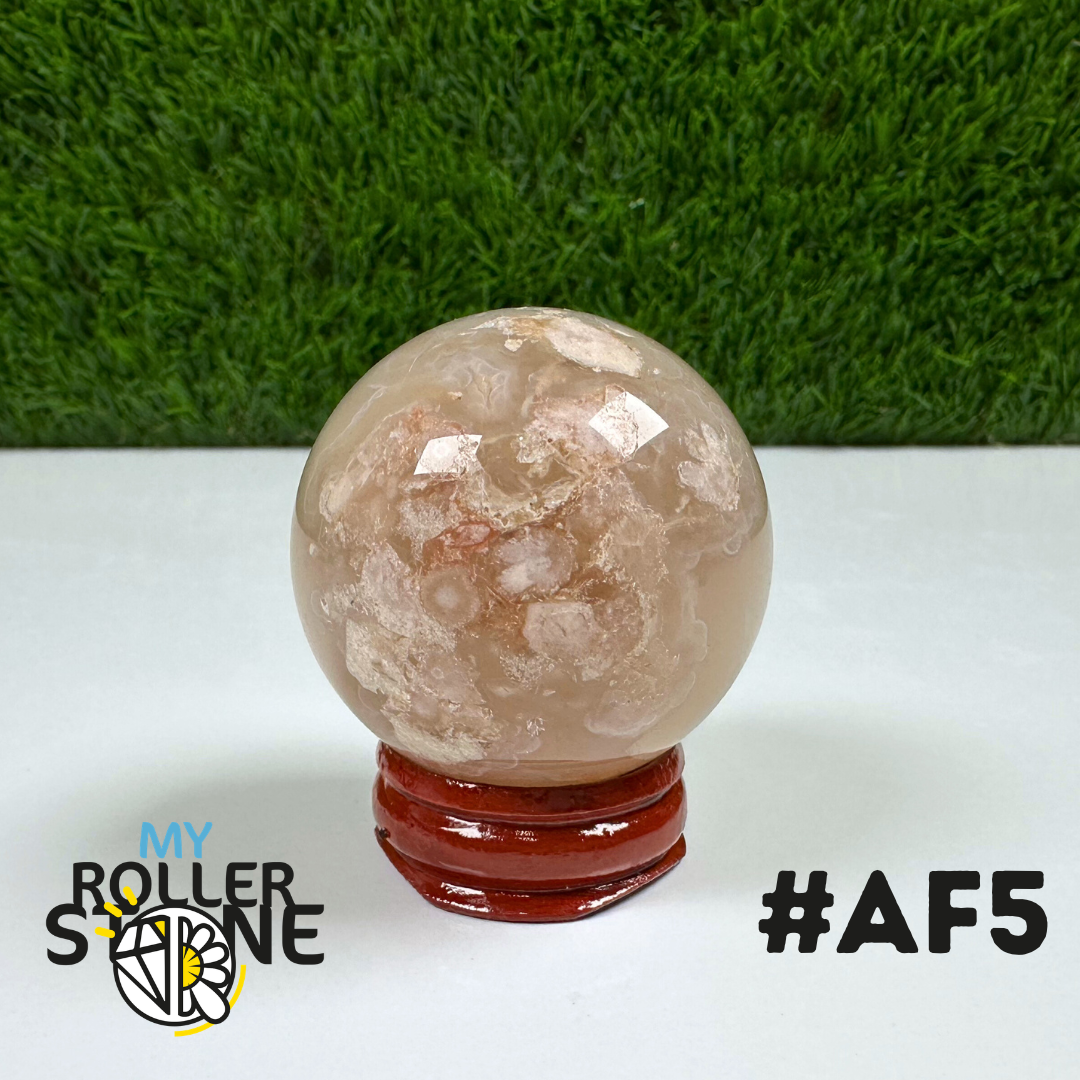 Sphère Agate Fleur