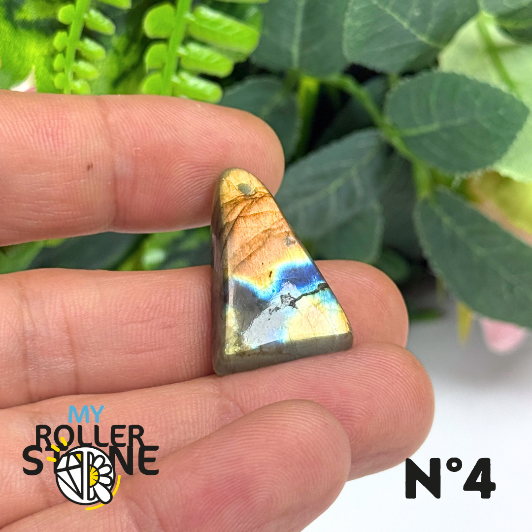 Pendentif Percé Labradorite Multi Fire 5A