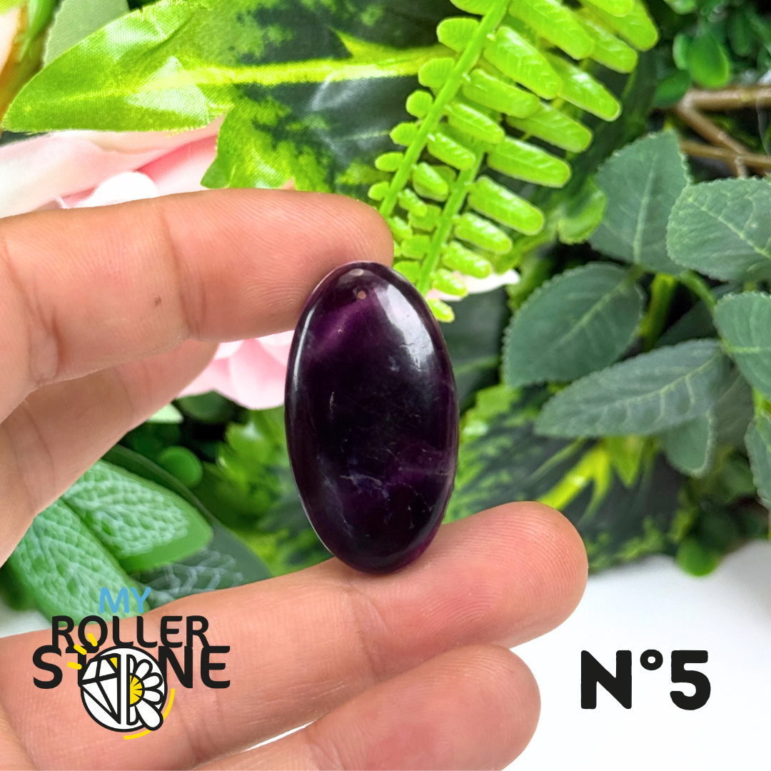 Pendentif percé Fluorite Arc-en-Ciel 5A