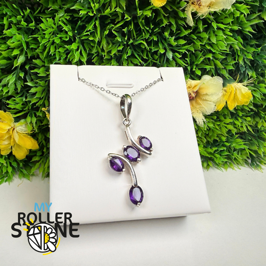 Pendentif Améthyste Facettée – P1291A