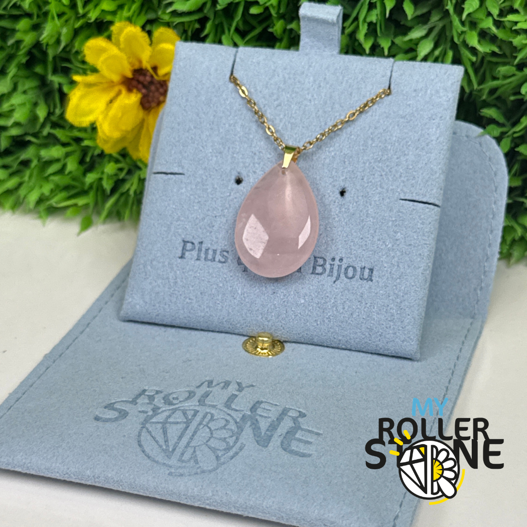 Pendentif Quartz rose Larme