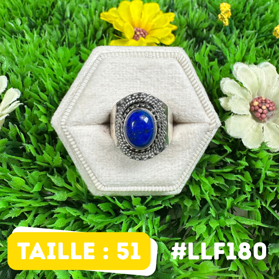 Bague Argent 925 Lapis Lazuli #LLF180
