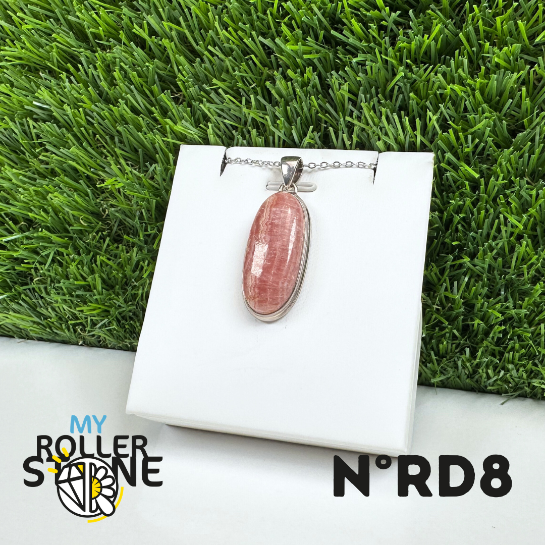 Pendentif Argent Rhodochrosite #8